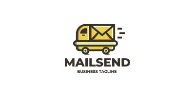 Car Mail Delivery Logo Template