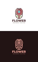 Nature Drop Flower Logo Template Screenshot 3