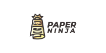 Paper Ninja Logo Template Screenshot 1