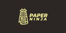 Paper Ninja Logo Template Screenshot 2