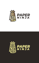Paper Ninja Logo Template Screenshot 3
