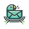 Parrot Mail Logo Template