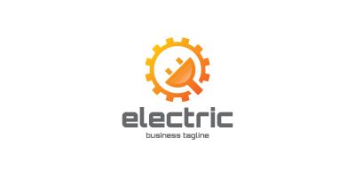 Electrical Gear Plug Logo Template