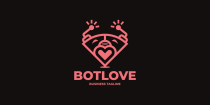 Bot Love Logo Template Screenshot 2