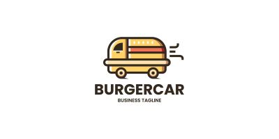 Burger Car Logo Template