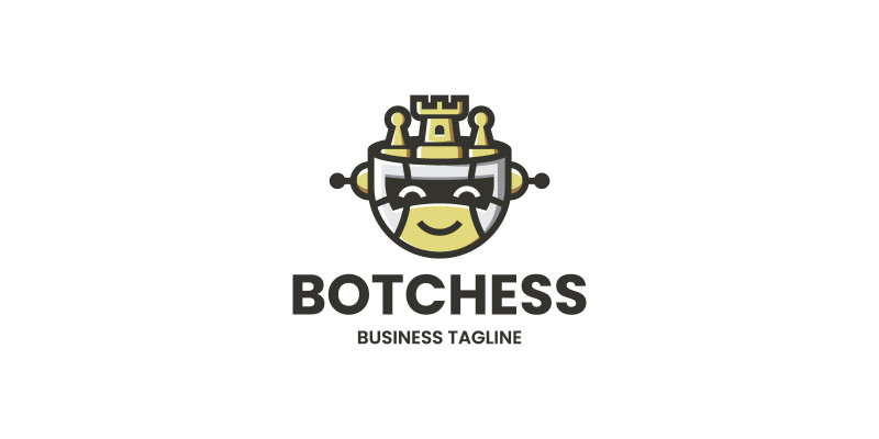 Bot Chess Engine Logo Template