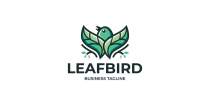 Nature Bird Leaf Logo Template Screenshot 1