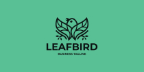 Nature Bird Leaf Logo Template Screenshot 2