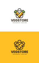 Vegetable Store Logo Template Screenshot 3