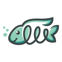 Spiral Fish Logo Template