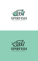 Spiral Fish Logo Template Screenshot 3