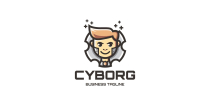 Human Gear Cyborg Logo Template Screenshot 1