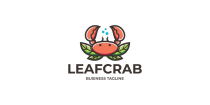 Nature Leaf Crab Logo Template Screenshot 1