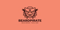 Beard Pirate Logo Template Screenshot 2