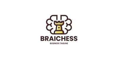 Brain Chess Logo Template
