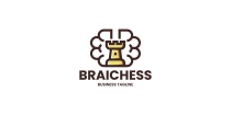 Brain Chess Logo Template Screenshot 1