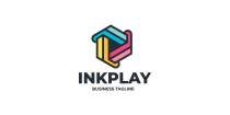 Color Ink Play Logo Template Screenshot 1
