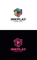 Color Ink Play Logo Template Screenshot 3