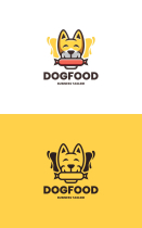 Cheerful Dog Food Logo Template Screenshot 3
