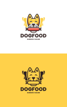 Cheerful Dog Food Logo Template Screenshot 3