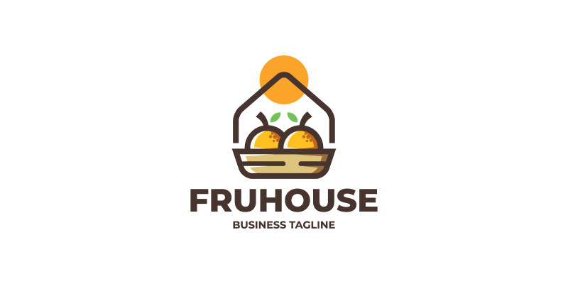 Fruit House Logo Template