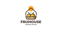 Fruit House Logo Template Screenshot 1