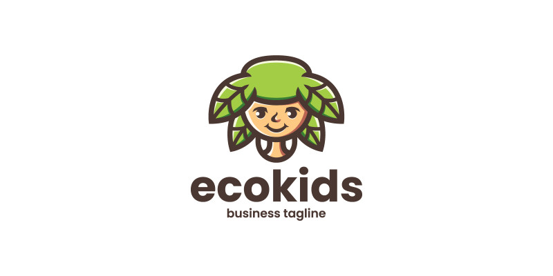 Eco Kid Logo Template
