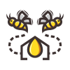 Honey Bee House Logo Template