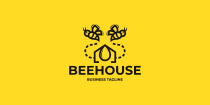 Honey Bee House Logo Template Screenshot 2