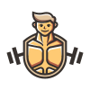 muscle-man-gym-logo-template