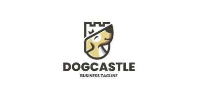 Dog Castle Logo Template