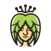 Leaf Lady Queen Logo Template