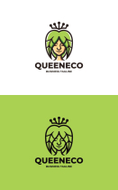 Leaf Lady Queen Logo Template Screenshot 3