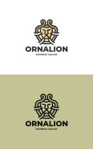 Ornament Lion Logo Template Screenshot 3
