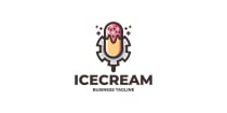Ice Cream Machine Logo Template Screenshot 1