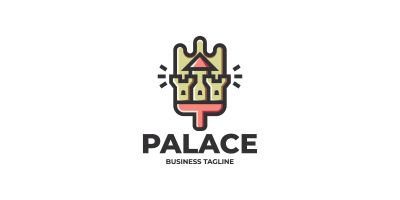Creative Palace Paint Logo Template