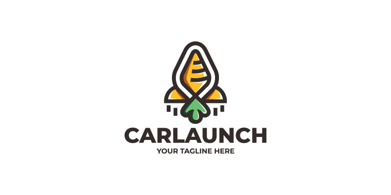 Carrot Launch Logo Template