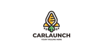 Carrot Launch Logo Template Screenshot 1