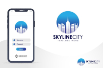 Creative Circle Skyline City Building Logo Design Screenshot 5