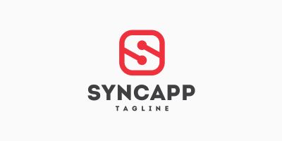 Sync App  - Letter S logo design