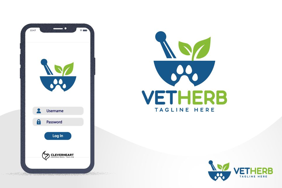 Veterinary Pet Herbal Medicine Logo Design By LOGOX Codester