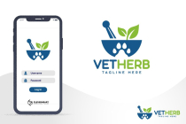 Veterinary Pet Herbal Medicine Logo Design Screenshot 5