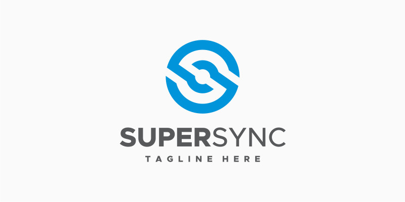 Super Sync - Letter S Logo