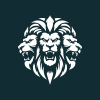 Lion Three Head Logo