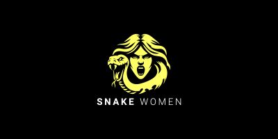 Snake Women  Character Logo