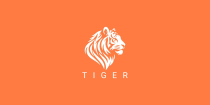 White Tiger Head Logo Screenshot 1