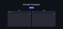 AI Code Translator Web Tool NodeJS Screenshot 1