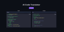 AI Code Translator Web Tool NodeJS Screenshot 2