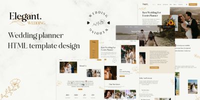 Elegant - Wedding Events HTML Template