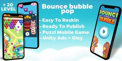 Bounce Bubble Pop - Unity App Source Code. 
